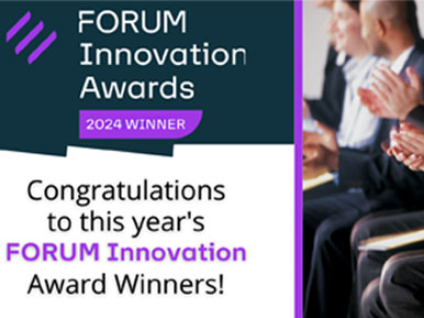Recognition for innovation excellence, awarded at the Forum Innovation Awards 2024.