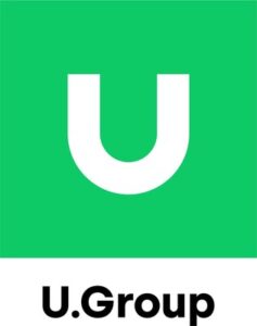 U.Group logo featuring a stylized "U" symbol with the company name beneath it.